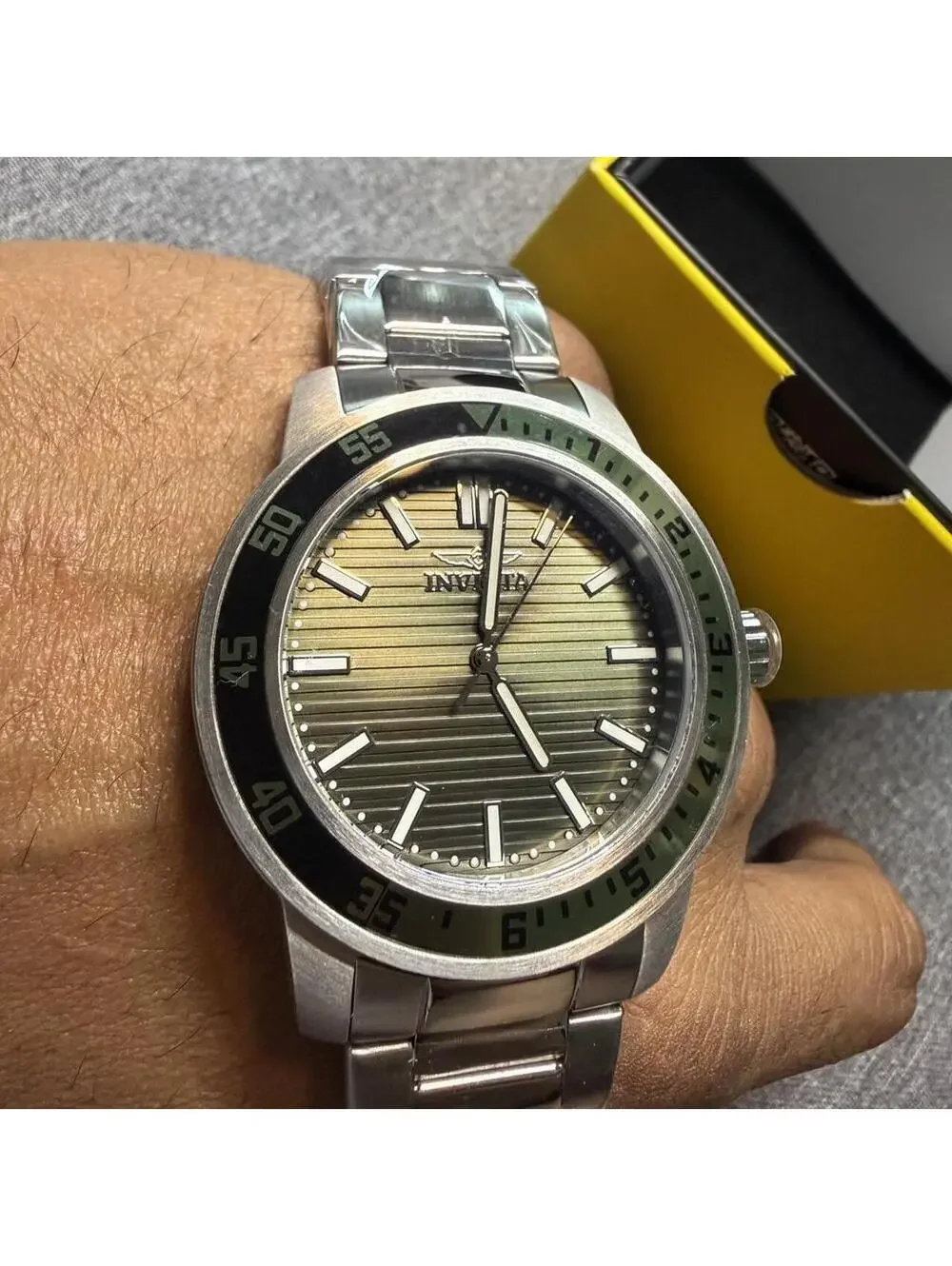 Invicta Specialty Green Stainless Steel Men’s Quartz Watch